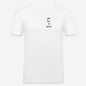 Preview: Vorderansicht eines weißen WORLD WAR ME Slim Fit T-Shirts